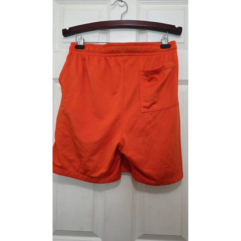 Jordan Flight Club Mesh Basketball Shorts Mens Medium Orange Jumpman Graphic